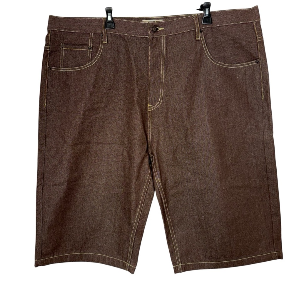 Beyond The Limit Brand Jeans Men's 5-Pocket Denim Shorts, Brown, Size W46